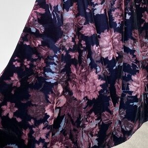 Urban Outfitters Floral Velvet Dress in Purple and Black size medium